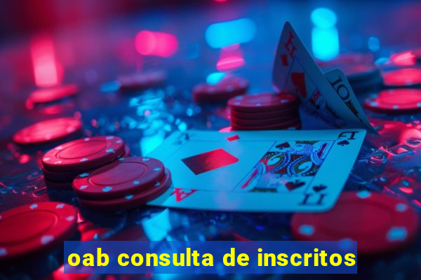 oab consulta de inscritos